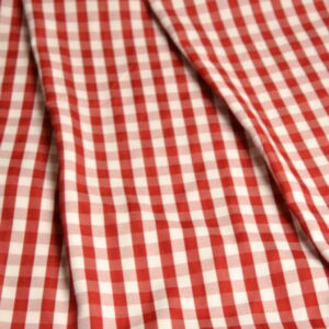 Тканина сорочкова клітинка #42 D1 червоний зображення