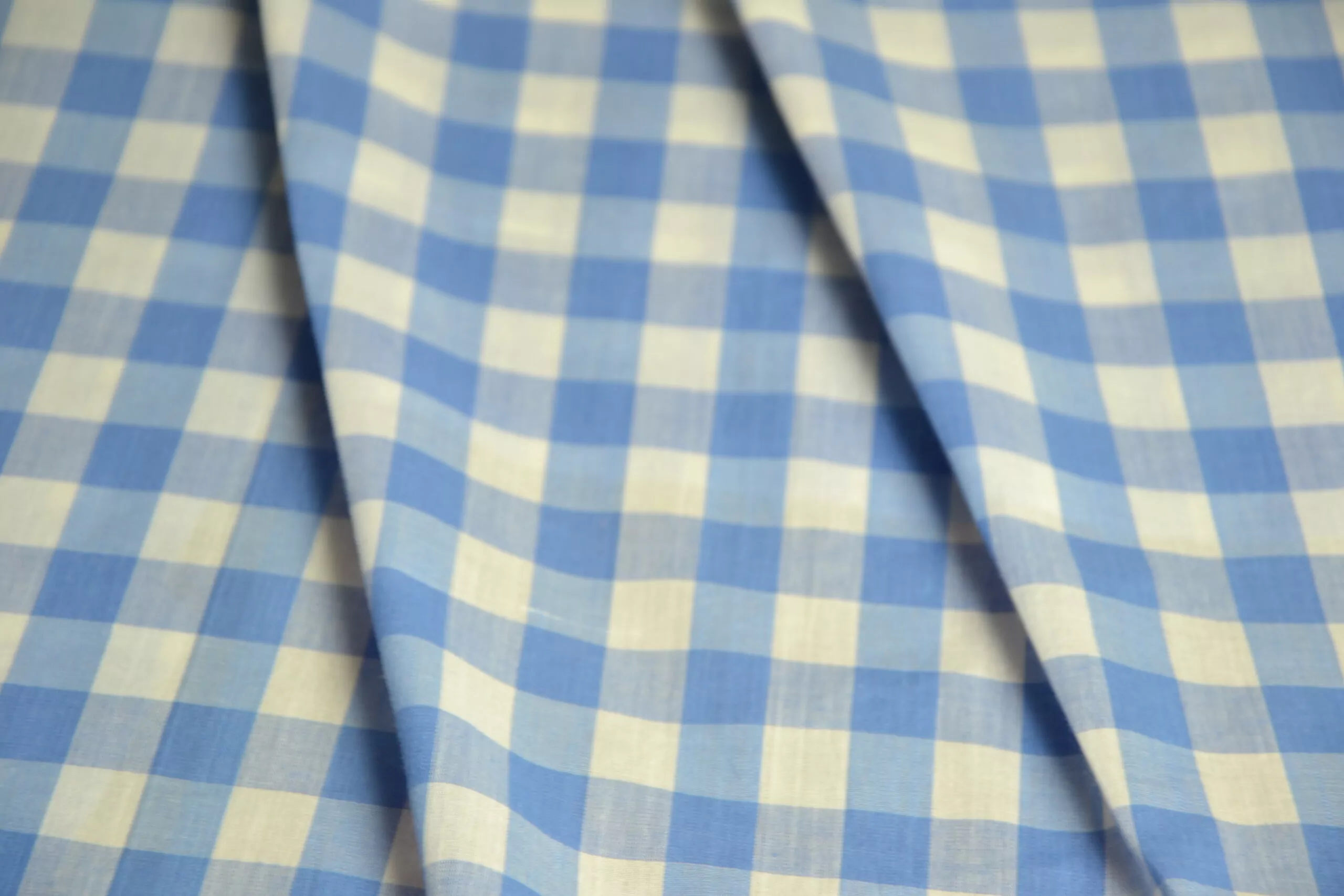 Тканина сорочкова клітинка #42 D2 голубой Тканина сорочкова клітинка #42 D2 голубой зображення